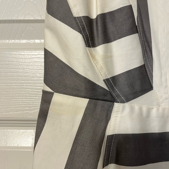 Gray and White Striped Dress - Picture 4 of 6